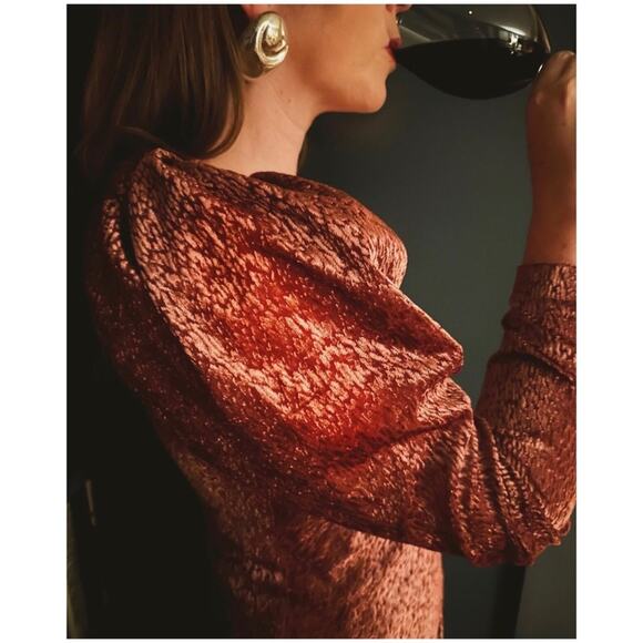 NWT Tanya Taylor Laureen Pink Velvet Maxi Dress - Picture 4 of 8